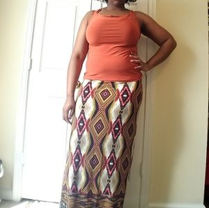 Orange sleeveless Shirt